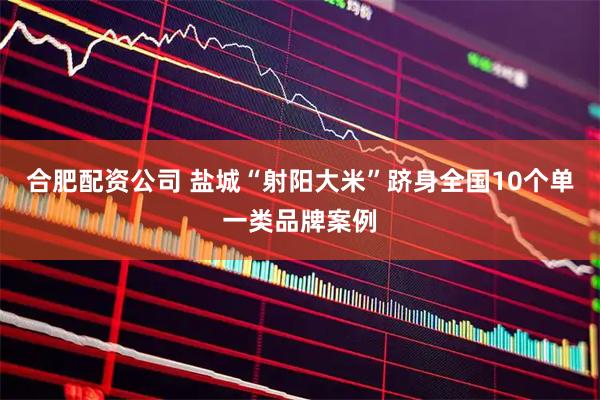 合肥配资公司 盐城“射阳大米”跻身全国10个单一类品牌案例